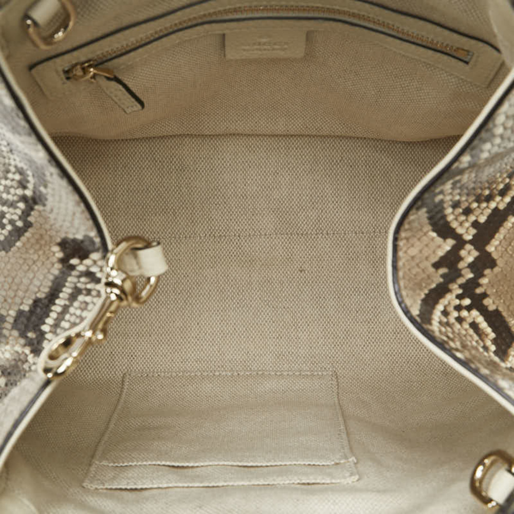 Gucci Soho Python Embossed Leather Handbag Should… - image 4
